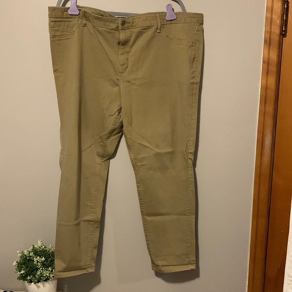 Mossimo Mid-Rise Khaki Jeggings